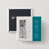 私を非難しないMonkey Year 2016ボタン 缶バッジ (正面&裏面)