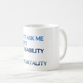 私を頼避ける コーヒーマグカップ (正面右)