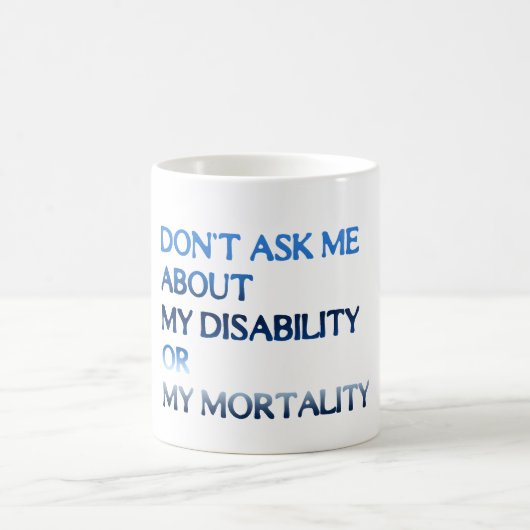 私を頼避ける コーヒーマグカップ (中央)