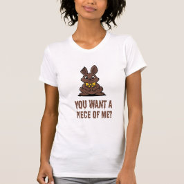 私を食べたい？ユーモアたっぷりのイースターバニー Tシャツ