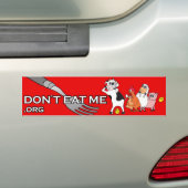 私を食べないで下さい! ™ バンパーステッカー (車上)