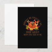 私を飲み込んで 飲み干して グレービーを垂らして 面白いターキーよろしく 招待状 (正面/裏面)