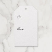 "私を飲んで"不思議の国のアリス カスタム ゴールド ギフトタグ (裏面)