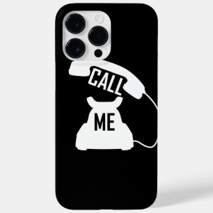 私を黒いiPhone6のヴィンテージの電話白と電話して下さい+ 場合 Case-Mate iPhone 14 Pro Maxケース