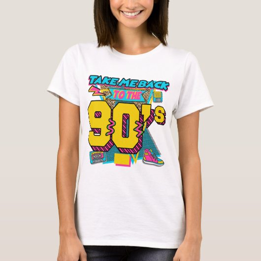 私を90年代に連れ戻す Tシャツ (正面)