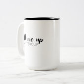 私を、キンボウゲのマグいっぱいにして下さい ツートーンマグカップ (正面左)