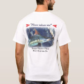 "私を"マカジキ解放して下さい Tシャツ (裏面)