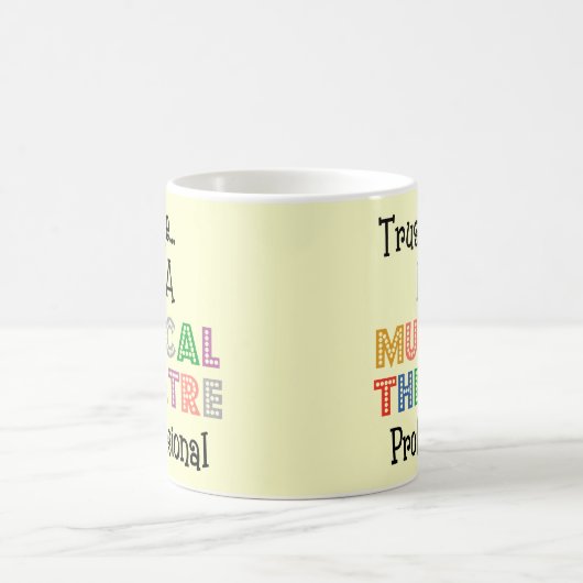 私を…ミュージカルシアターのプロマグ信頼して下さい コーヒーマグカップ (中央)