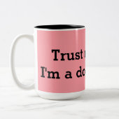 私を、余りに信頼して下さい ツートーンマグカップ (左)