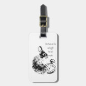 私を、最後の分、後半のおもしろいウサギを急がないの ラゲッジタグ (正面縦)