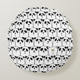 「私を」枕見つけて下さい ラウンドクッション