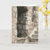 "私を"梳きます救い出して下さい(中ブランク) カード (黄色い花)