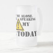 私を-気難しいビールのジョッキ放っておいて下さい フロストグラスビールジョッキ (正面右)