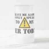 私を-気難しいビールのジョッキ放っておいて下さい フロストグラスビールジョッキ (中央)