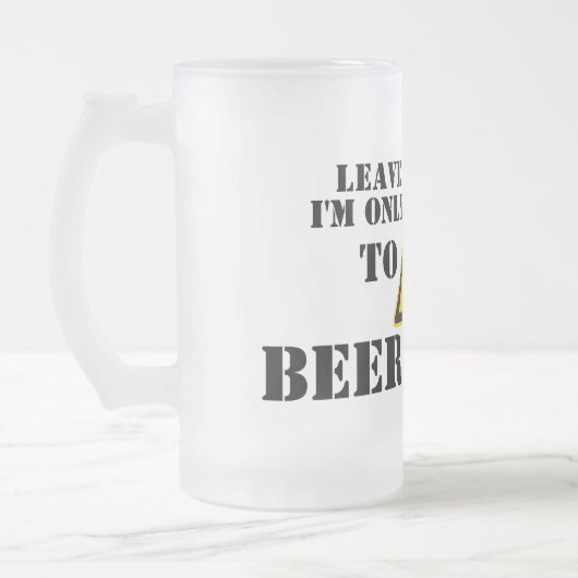 私を-気難しいビールのジョッキ放っておいて下さい フロストグラスビールジョッキ (左)
