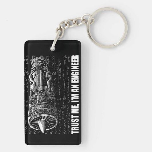 私を、私ありますエンジニアが信頼して下さい キーホルダー (裏面)