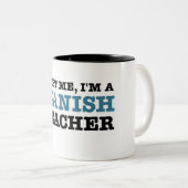 私を、私ありますスペインのな先生が信頼して下さい ツートーンマグカップ (正面右)