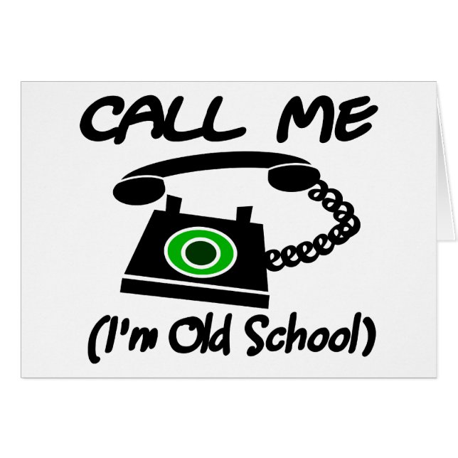 私を、私ありますレトロの電話が付いている古い学校が電話して下さい (正面横)