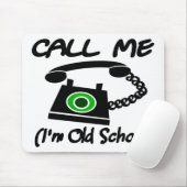 私を、私ありますレトロの電話が付いている古い学校が電話して下さい マウスパッド (マウス)