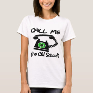 私を、私ありますレトロの電話が付いている古い学校が電話して下さい Tシャツ