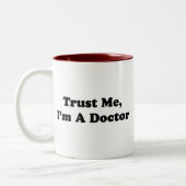 私を、私あります医者が信頼して下さい ツートーンマグカップ (左)