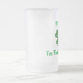 私を、私あります幸運な感じることがいっぱいにして下さい フロストグラスビールジョッキ (中央)