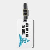 私を、私あります獣医の技術が信頼して下さい ラゲッジタグ (正面縦)