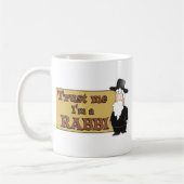 私を-私はラビです-素晴らしいユダヤ人のユーモア信頼して下さい コーヒーマグカップ (左)