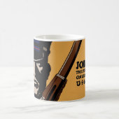 私を~米国の海兵隊員結合して下さい コーヒーマグカップ (中央)