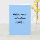 私を…自分自身を導入することを許可して下さい カード (黄色い花)