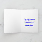 私を…誕生日かんで下さい カード (内部)