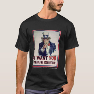 "私を"責任がある握りなさいことを米国市民言います Tシャツ