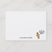 私を…電話して下さい(おもしろいなカウチ・ポテト族) コーリングカード (裏面)