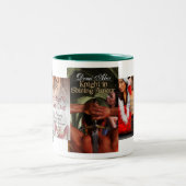 私を、I&apos開けて下さい; mはあなたのの赤いガーター、…雪が降ります ツートーンマグカップ (中央)