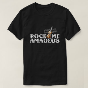 私をAmadeus 80sのレトロの大衆文化のグラフィック揺すって下さい Tシャツ