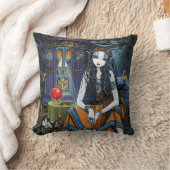 私をBoHoのジプシーの占い師の大きい枕覚えて下さい クッション (ブランケット)