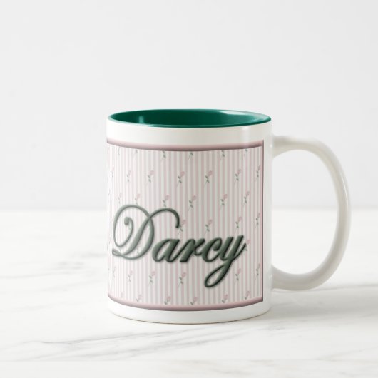 私をDarcy Mug夫人と電話して下さい ツートーンマグカップ (右)