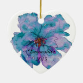 私をGracieの壮大なクリスマス絵を描いて下さい セラミックオーナメント (裏面)