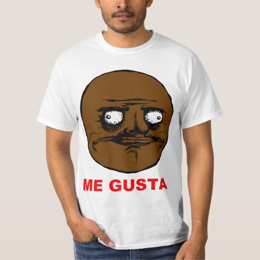 私をGustaの激怒の顔のミーム黒くして下さい Tシャツ (正面)