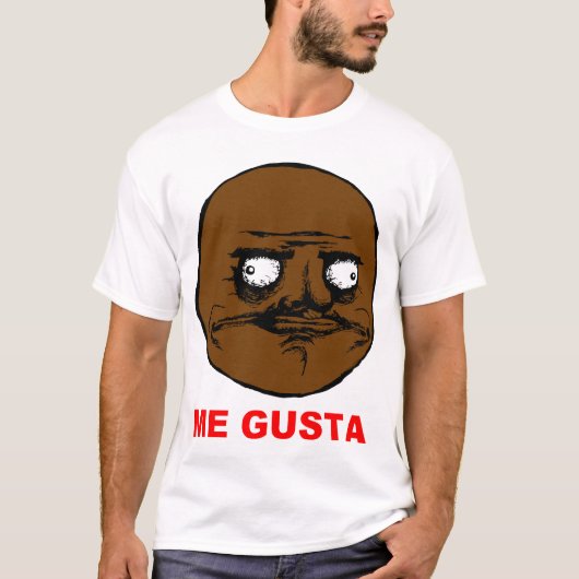 私をGustaの激怒の顔のミーム黒くして下さい Tシャツ (正面)