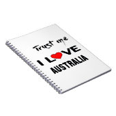 私をI愛オーストラリア信頼して下さい ノートブック (右側)