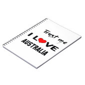 私をI愛オーストラリア信頼して下さい ノートブック (左側)
