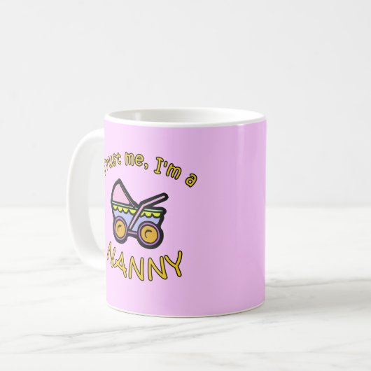 私をIm乳母プロダクト信頼して下さい コーヒーマグカップ (正面左)