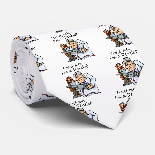 私をIm歯科医信頼して下さい ネクタイ (ロール)