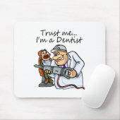 私をIm歯科医信頼して下さい マウスパッド (マウス)