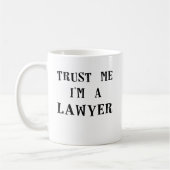 私をim lawyer.png信頼して下さい コーヒーマグカップ (左)