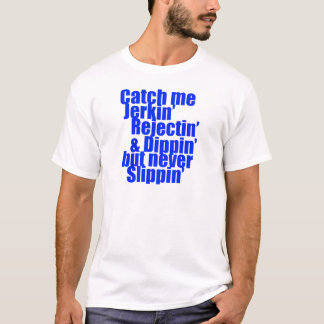 私をJERKINの青つかまえて下さい Tシャツ