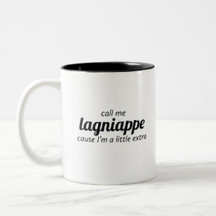 私をLagniappeと電話して下さい ツートーンマグカップ