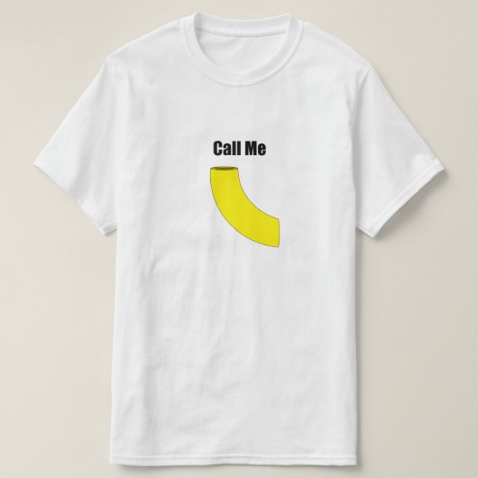 私をMacと電話して下さい Tシャツ (デザイン正面)