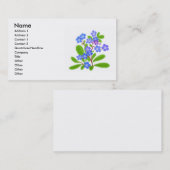 私をNotsのプロフィールカード忘れて下さい 名刺 (正面/裏面)